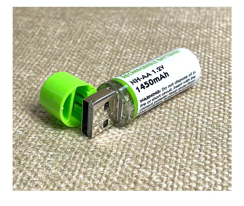 Wholesale USB Rechargeable Battery No. 5 No. 7 Fast Charge 1.2V Smart Lock Toy Remote Control Battery Drop Shipping