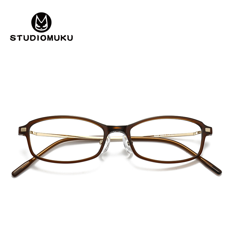STUDIOMUKU fresco de madera gafas de marco a la pierna todos revelan la belleza del detalle marco gafas image 5