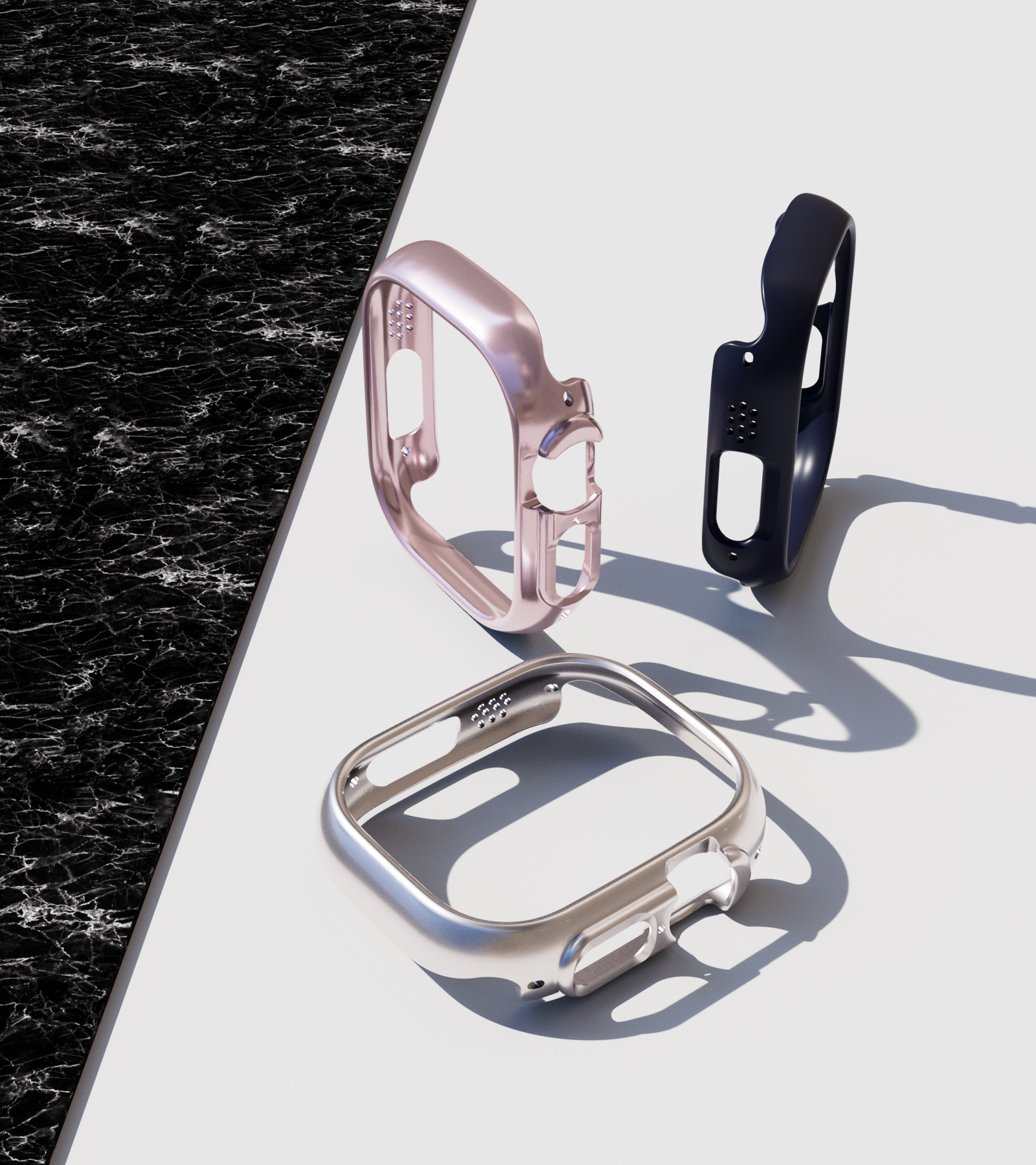 适用苹果手表10 ultra磨砂壳apple watch表壳iWatch9/8保护套边框-阿里巴巴