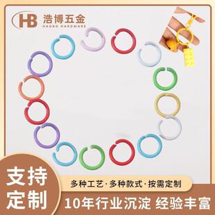Macaron Открытое кольцо карамельный цвет c пряжка кольцо краска ссылка кольцо креативный брелок ювелирные изделия кулон аксессуары
