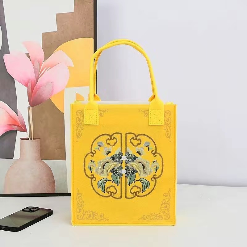 국민트렌드 옐로우 핸드백 30*26*10