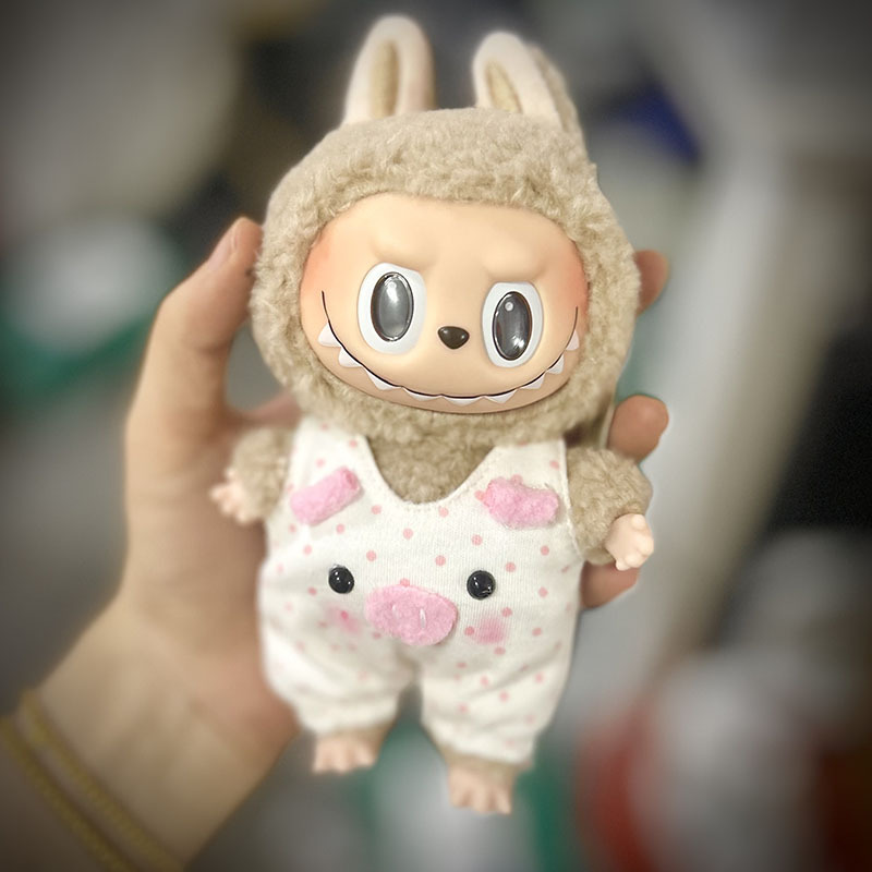 Colgante de punto de onda rosa cerdito