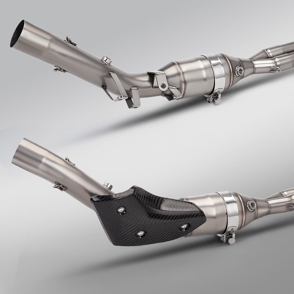 Motorcycle Scooter Tmax530 Tmax560 Full Exhaust Pipe with Dual Oxygen Ports Front Section 2017-2026