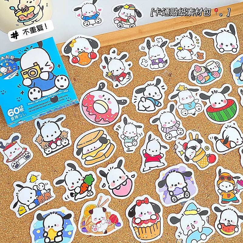 Стикер Sanrio водонепроницаемый резервуар Lomi Hello Kitty кот детские наклейки большие уши пудинг собака масло медведь
