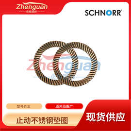 Schnorr 止动不锈钢垫圈 高强度平垫片 镀锌自锁沉头垫圈
