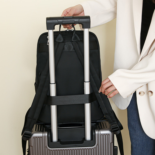 Women's Double Shoulder Bag 2024 New Commuting Oxford Cloth Backpack Large Capacity Versatile Travel Travel Bag University Student Bag