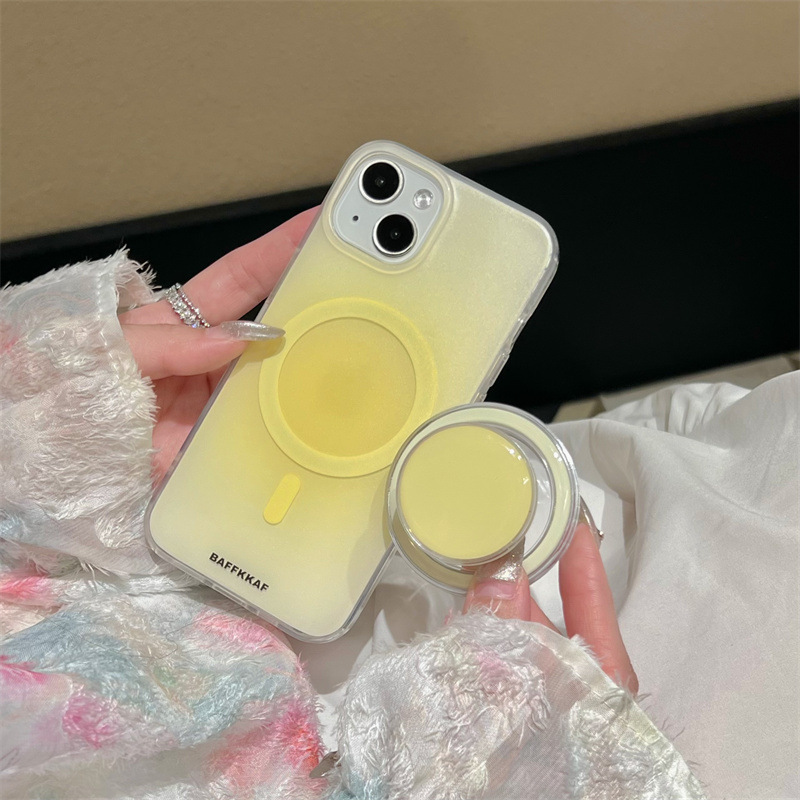 Estilo simple degradado color sólido 14ProMax soporte magnético iPhone13 para Apple 15 funda para teléfono móvil 12 mujer 14