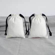厂家直供棉布束口袋珠宝饰品收纳袋抽绳礼品包装袋棉麻首饰袋批发