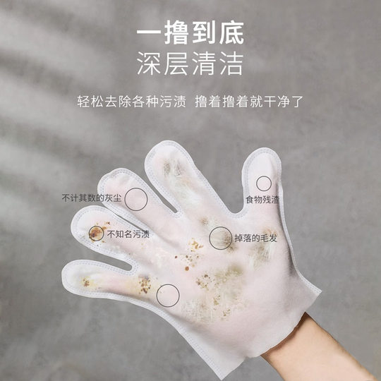 Pet wash-free gloves disposable bath pet supplies wholesale pet wipes dog rubbing gloves 6 pieces