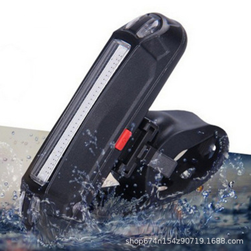 Bicicleta sola lámpara bicicleta USB carga luz de advertencia de dos colores luz trasera bicicleta de montaña carretera faro equipo de iluminación