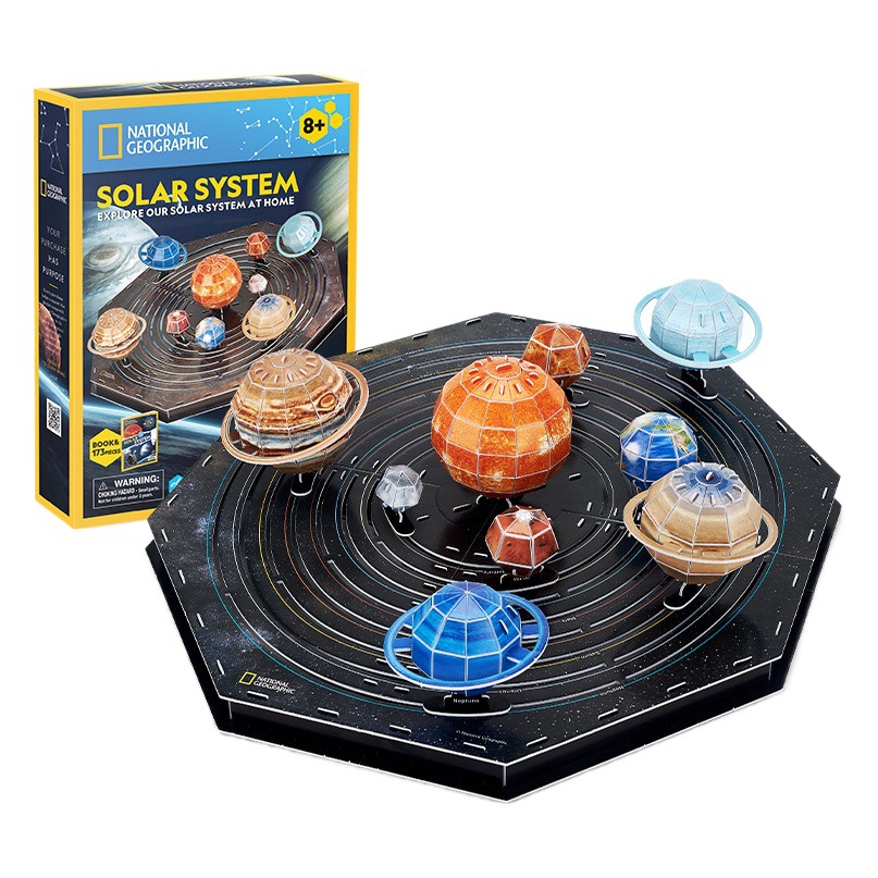 LeCube transfronterizo giratorio sistema solar planeta 3d rompecabezas tridimensional hogar geografía rompecabezas ciencia popular biblioteca de juguetes