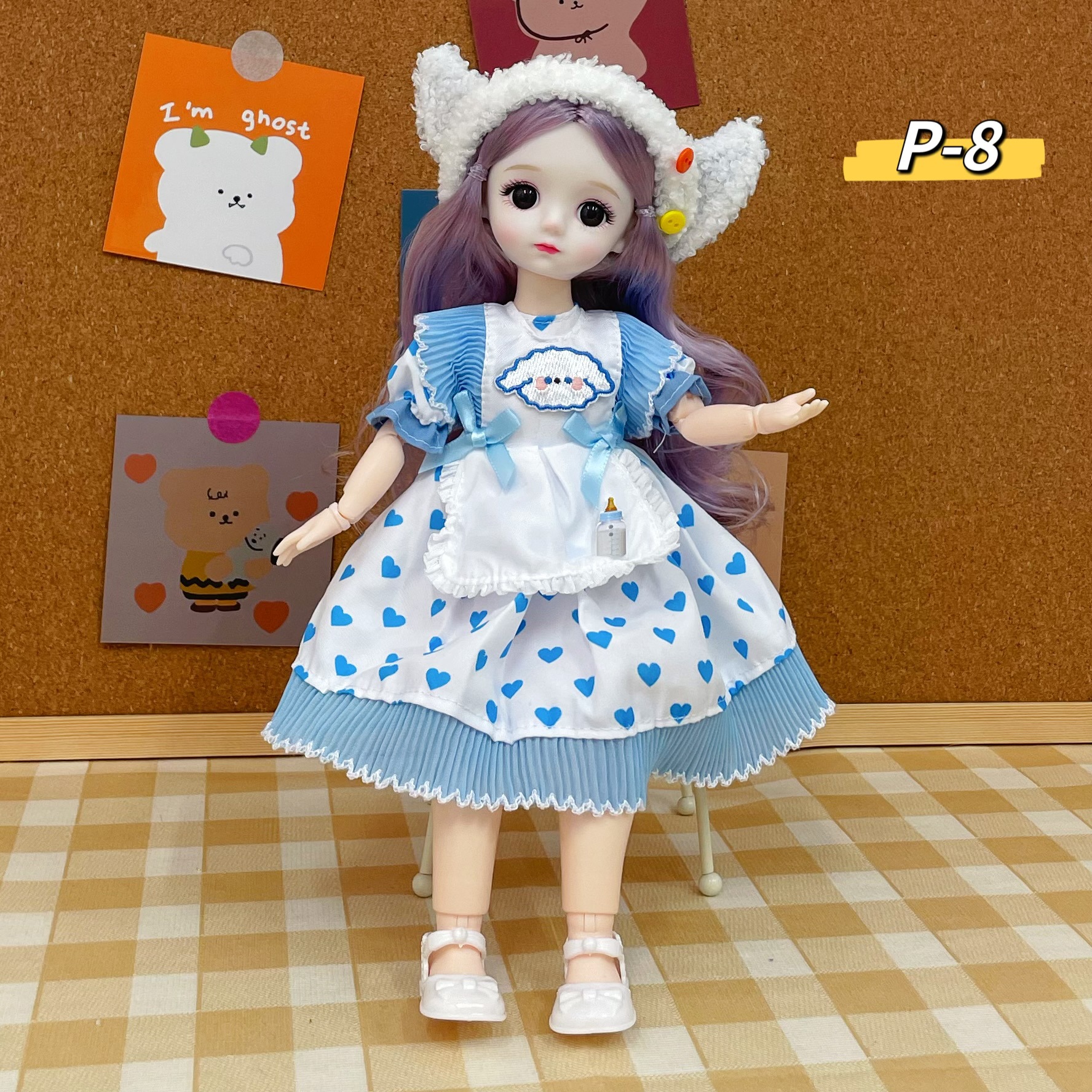 Boneca bjd princesa 30cm com 6 articulações presente aniversário_voghion.com