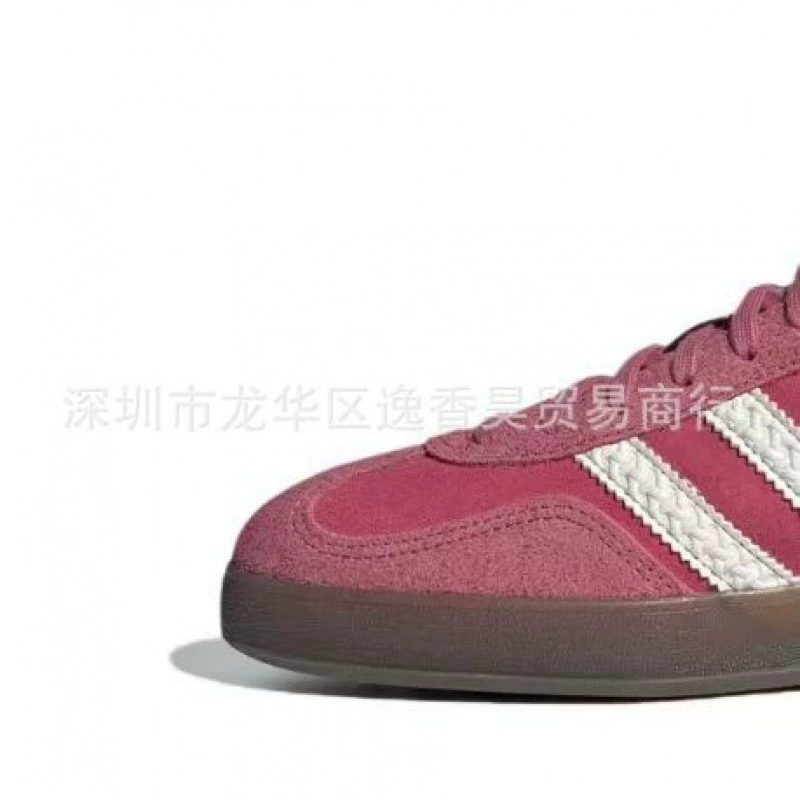 Dexun Samba Shoes Straw Berry Xiong Putian Chunyuan Samba Campus Retro liquid silver shell thick bottom heights women's shoes