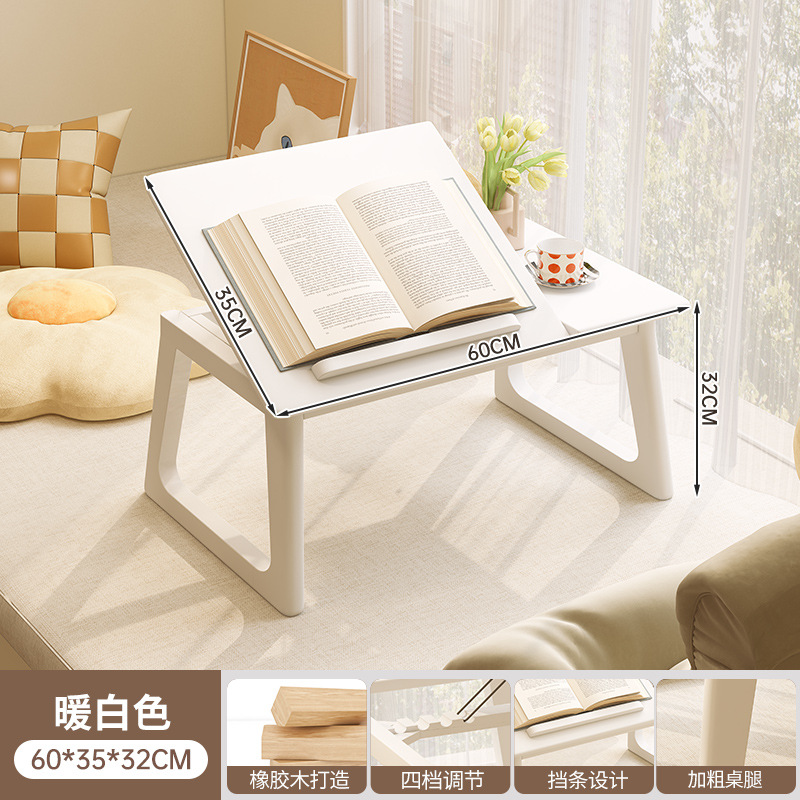 Mesa de computadora de madera sólida, tabla de ventana flotante, tabla de té, tabla plegable, tabla de cama doméstica multifuncional, tabla Kang