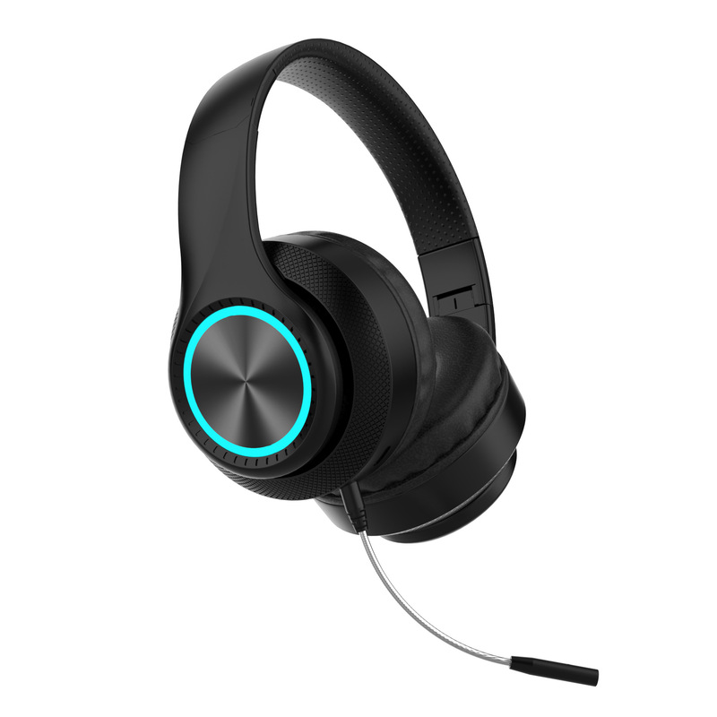 取り外し可能なマイクヘッドセットワイヤレス Bluetooth ヘッドセット HiFi 音質 LDE 発光ヘッドセット工場|undefined