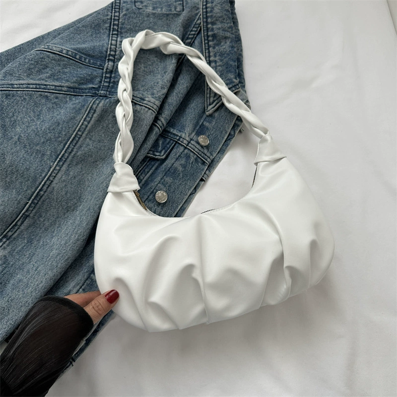 One-shoulder bag, small shoulder bag, twisted-handle design, 2023 collection