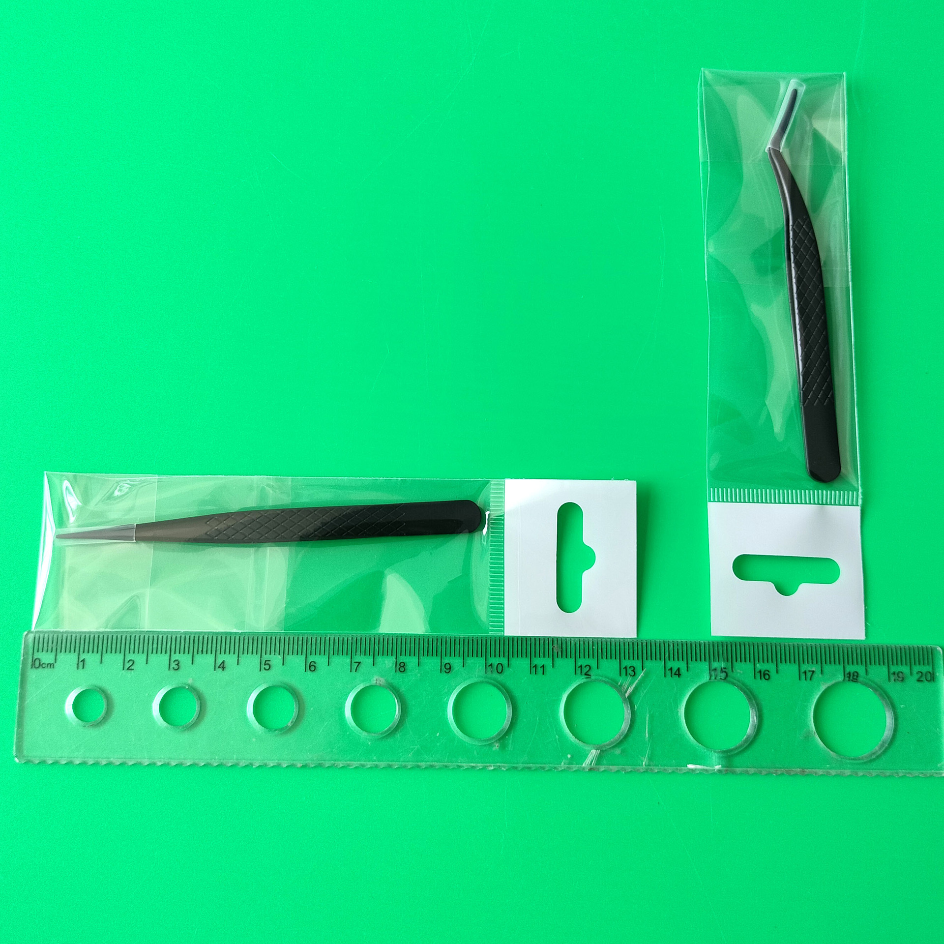 Suministro transfronterizo clip de pluma de oro antideslizante mini pinzas de injerto de malla pinzas de pestañas de injerto pinzas de floración bolsa opp