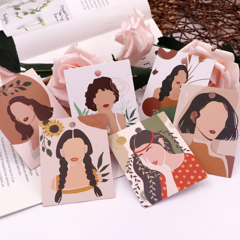 Cute Human Cartoon Paper Jewelry Packaging Cardboard display picture 11