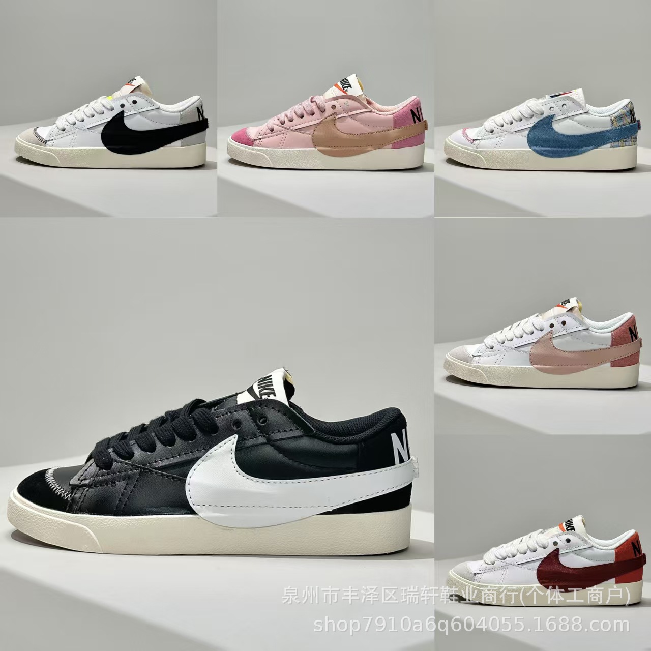 Putian Shoes Blazer Low'77 Retro Classic Low-Top Easiest for Match Pioneer Men's and Women's Casual Sports Shoes