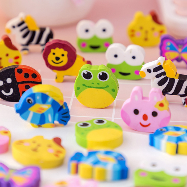 Children's cartoon teaching eraser with animals for students for…