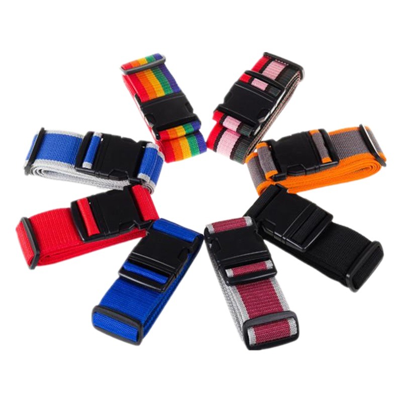 One-word rainbow luggage belt travel luggage packing belt luggage binding belt
