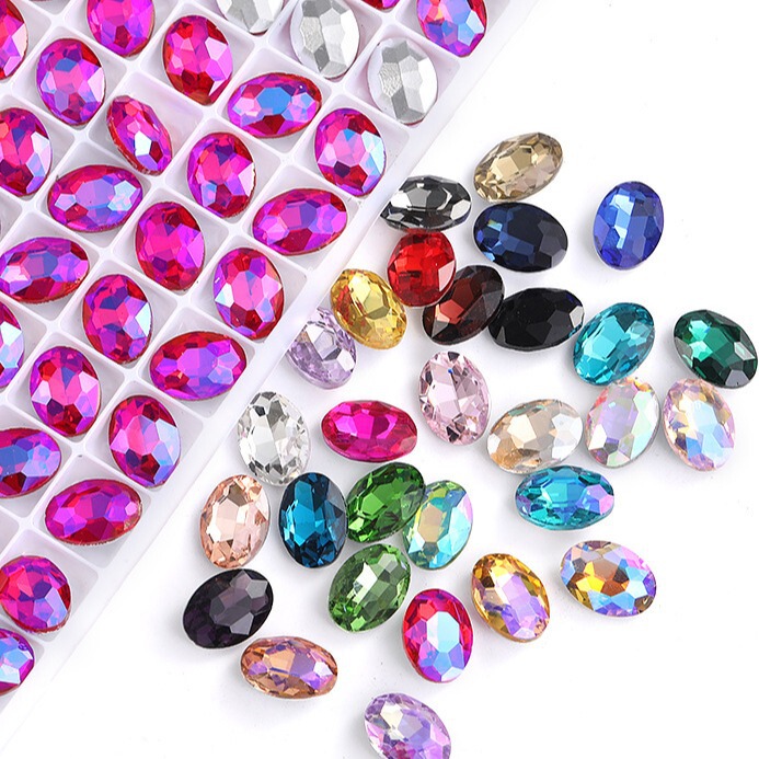 Wholesale Pointed-Bottom Oval Crystal Rhinestone Phone Case Accessories Pointed-Bottom Irregular Glass Rhinestone Pigeon Egg Oval Rhinestone Wholesale Pointed-Bottom Oval Crystal Rhinestone Phone Case Accessories Pointed-Bottom Irregular Glass Rhinestone Pigeon Egg Oval Rhinestone