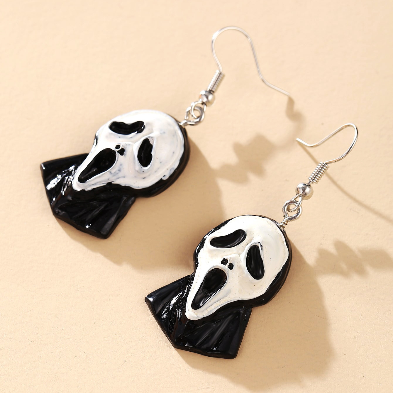Halloween ear accessories ghost skull earrings exaggerated creativity funny personality earrings ear hookpicture5