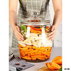 Glass jar pickle jar thickened empty bottle food grade pickled sugar garlic goose egg large mouth sealed jar large container