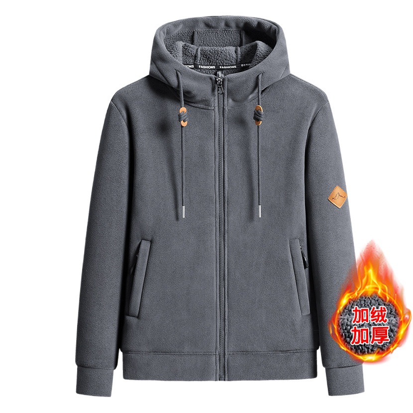 Invierno australiano fleece hombres y mujeres abrigo al aire libre engrosado cálido suéter con capucha polar fleece vivir al por mayor