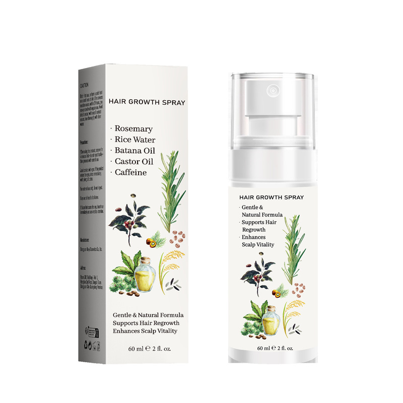 Cross-Border Amazon Natural Hair Oil Spray to Relieve Hair Thinning and Smooth Hair Leave-In Spray 60ml