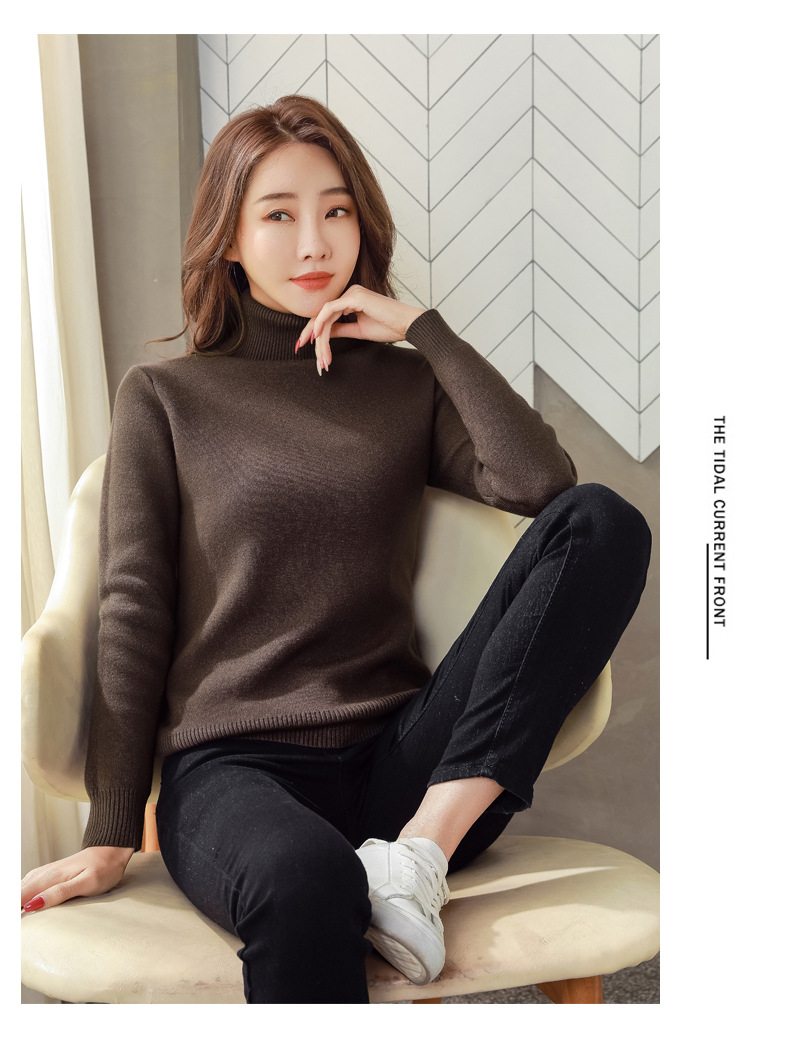Women's Sweater Long Sleeve Sweaters & Cardigans Simple Style Solid Color display picture 4
