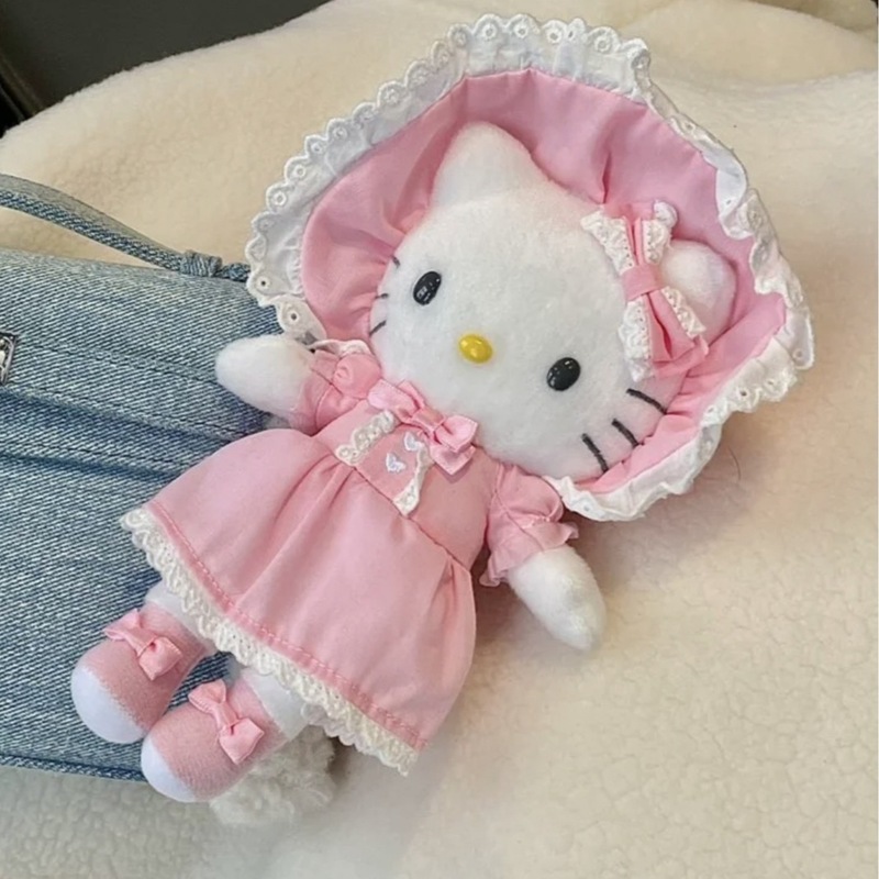 粉色洛丽塔hellokitty包包小挂件女生可爱背包饰品毛绒公仔挂饰|undefined