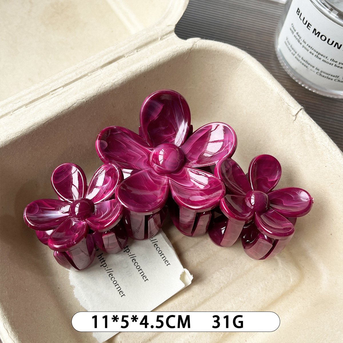 Flores de gran tamaño atrapar pinzas de pescado dulces coreanos pinzas de cabello coreanos de alta calidad delicados lindos clips joyas