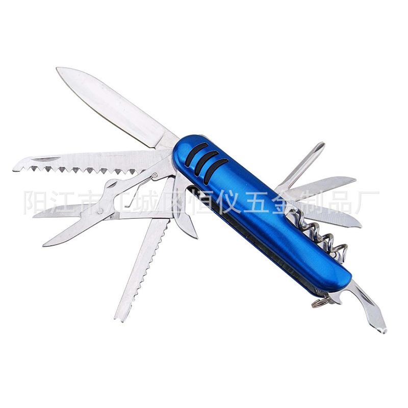 供应11开多功能小刀 户外野营军刀 礼品小刀