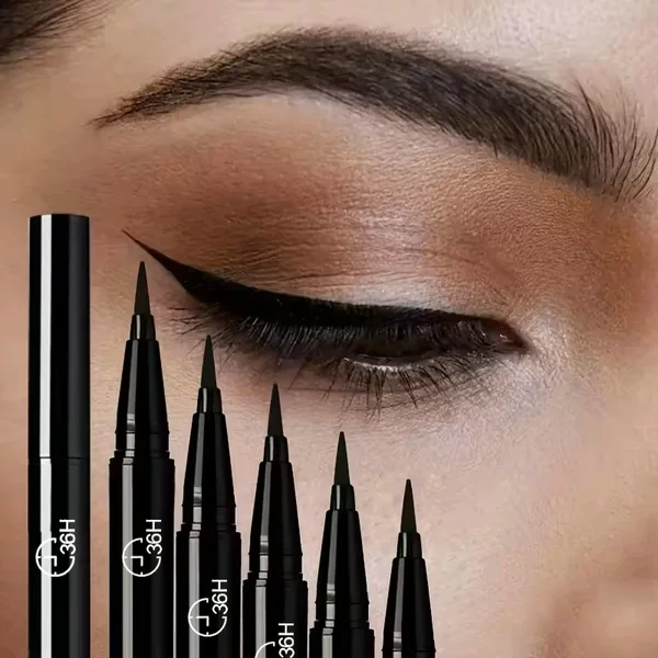 Cross-Border Exclusive Supply of Beauty Products: 36H Long-Lasting Waterproof, Sweat-Proof, Non-Smudging, Non-Fading, Quick-Drying Eyeliner Pen, Liquid Eyeliner Pen