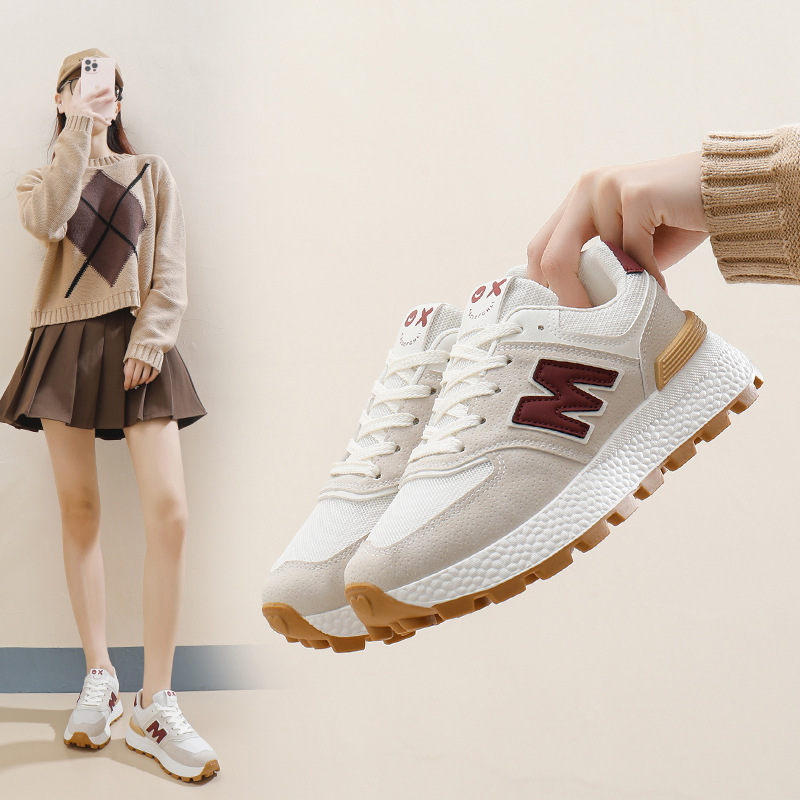 Torre Shoes Women's Ins Korean-style New All-match Flat Wear-resistant sneaker Breathable Casual Student Non-slip Running Shoes Torre Shoes Women's Ins Korean-style New All-match Flat Wear-resistant sneaker Breathable Casual Student Non-slip Running Shoes