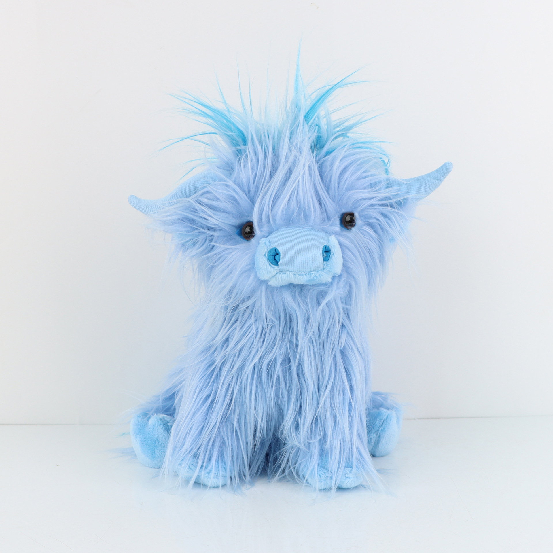 Cross-border escocés Highland vaca blanco crema Highland vaca peluche juguete simulación muñeca