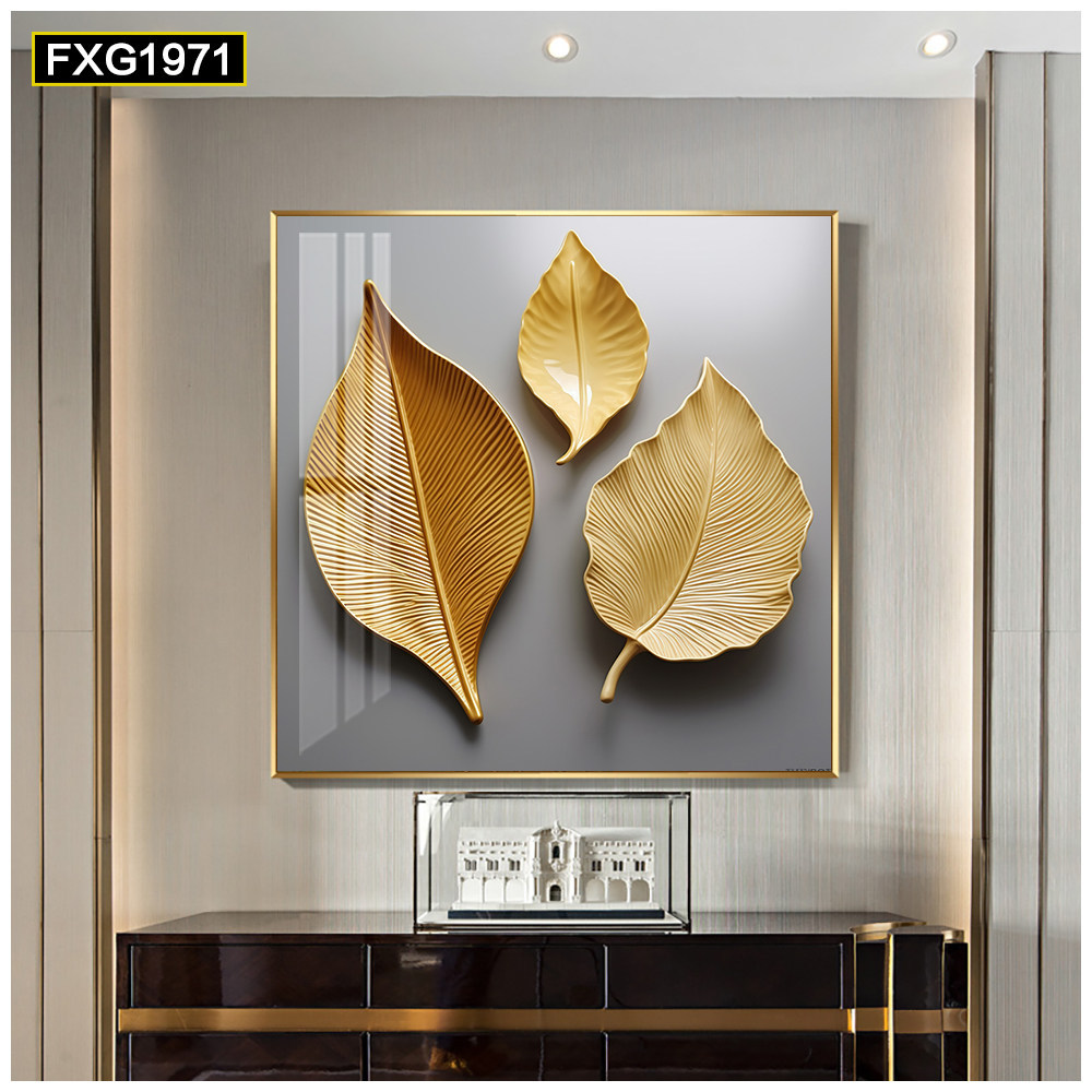 Pintura decorativa moderna de lujo ligero de alta gama sala de estar atmósfera de alto nivel sala de comedor mural arte abstracto cuadrado porche colgante pintura