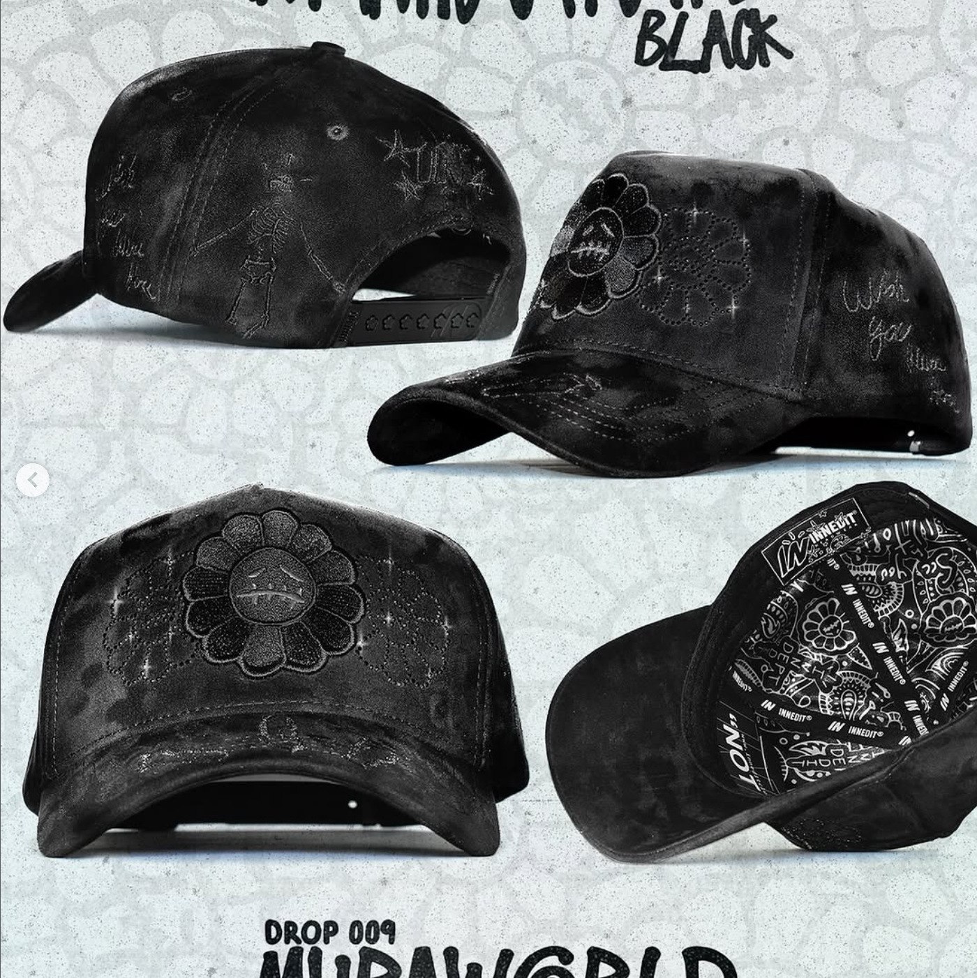 Aliexpress spot Dandy letras bordadas ajustables gorra de boca de pato borde curvo con taladro gorra de béisbol