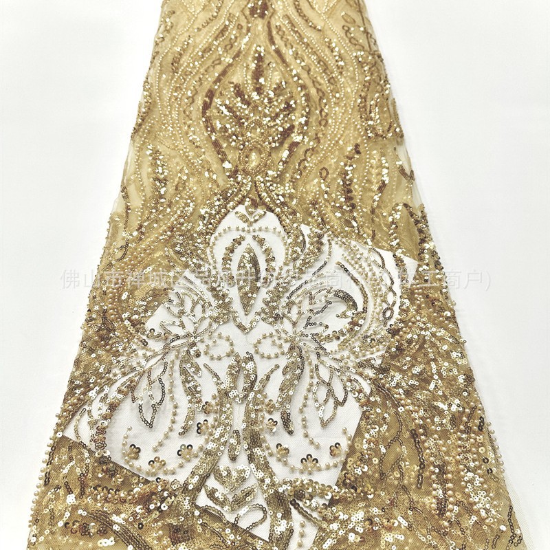 Fabricantes de moda estereoscópica vestido de mano de perlas tubo tejido bordado europeo y americano sexy tejido bordado al por mayor image 1