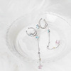 Long advanced ear clips with tassels, high-quality style, light luxury style, no pierced ears