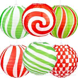 跨境新品中秋灯笼挂饰国庆墙面装饰灯笼悬挂式手工纸质灯笼