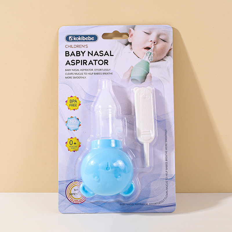 Juego de Aspirador Nasal de TPE con Diseño Anti-reflujo para Recién Nacidos