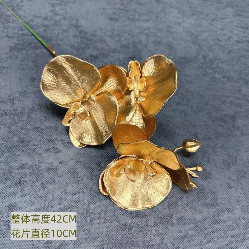 Flor artificial de oro solo tenedor fruta roja eucalipto ginkgo hoja gran amor Hortensia de madera Año Nuevo bendición cubo arreglo floral adornos