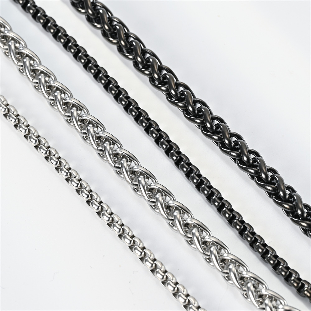 23g Weight Bracelets Classification 1 Piece Quantity Street Occasion Stainless Steel Material Geometric Pattern Unisex Gender Plating Design Hip-Hop Style Hip-hop Geometric Stainless Steel Plating Bracelets 8