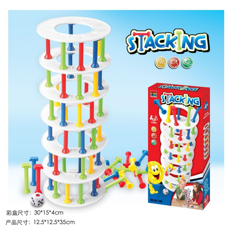 Tower Collapse Multiplayer Building Blocks Balance Desktop Game Pisa Tower Stacked High Educational Parent-Child Interactive Toys