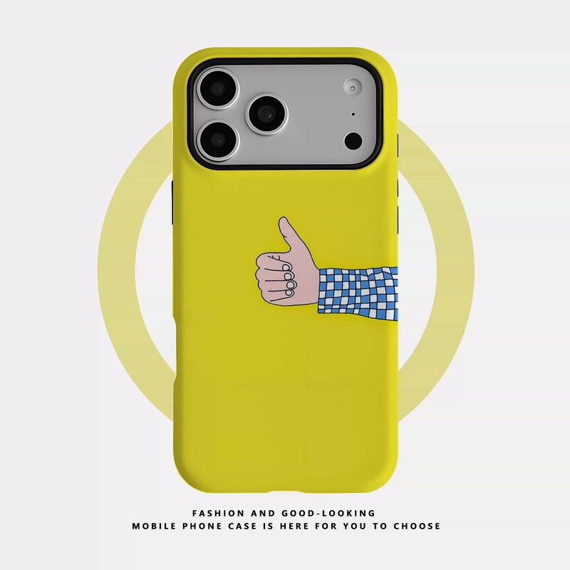 Trendy Foreign Trade Thumbs-Up Film Two-In-One Magnetic Phone Case Suitable for iPhone 17 Samsung/Huawei