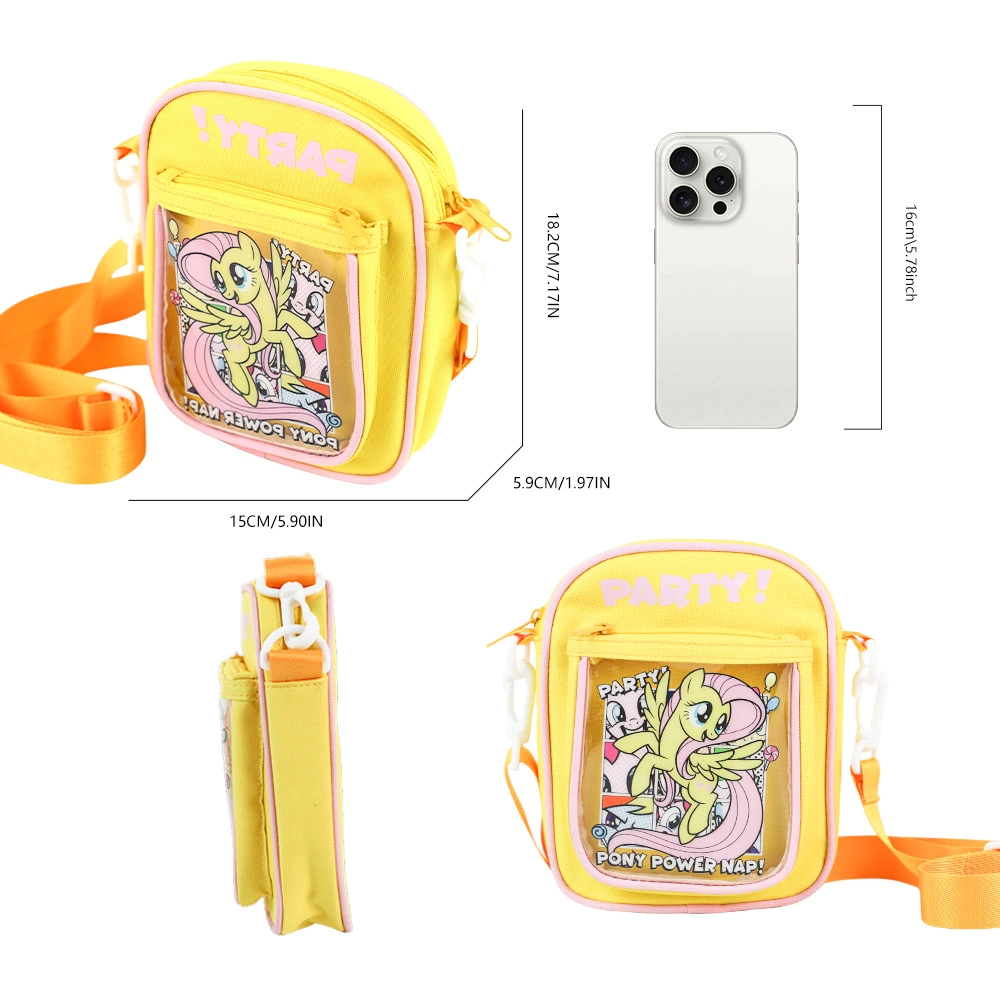 Pony, cartoon shoulder bag for students