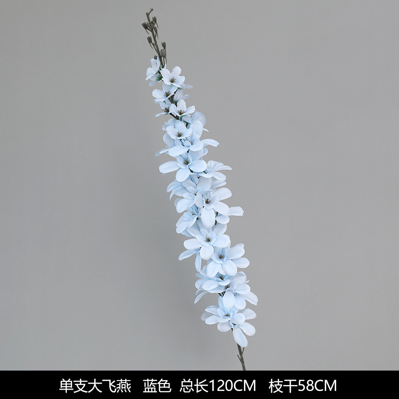 蓝色系仿真花婚礼婚庆场地场景布置道具装饰花艺花材花束假花批发|undefined