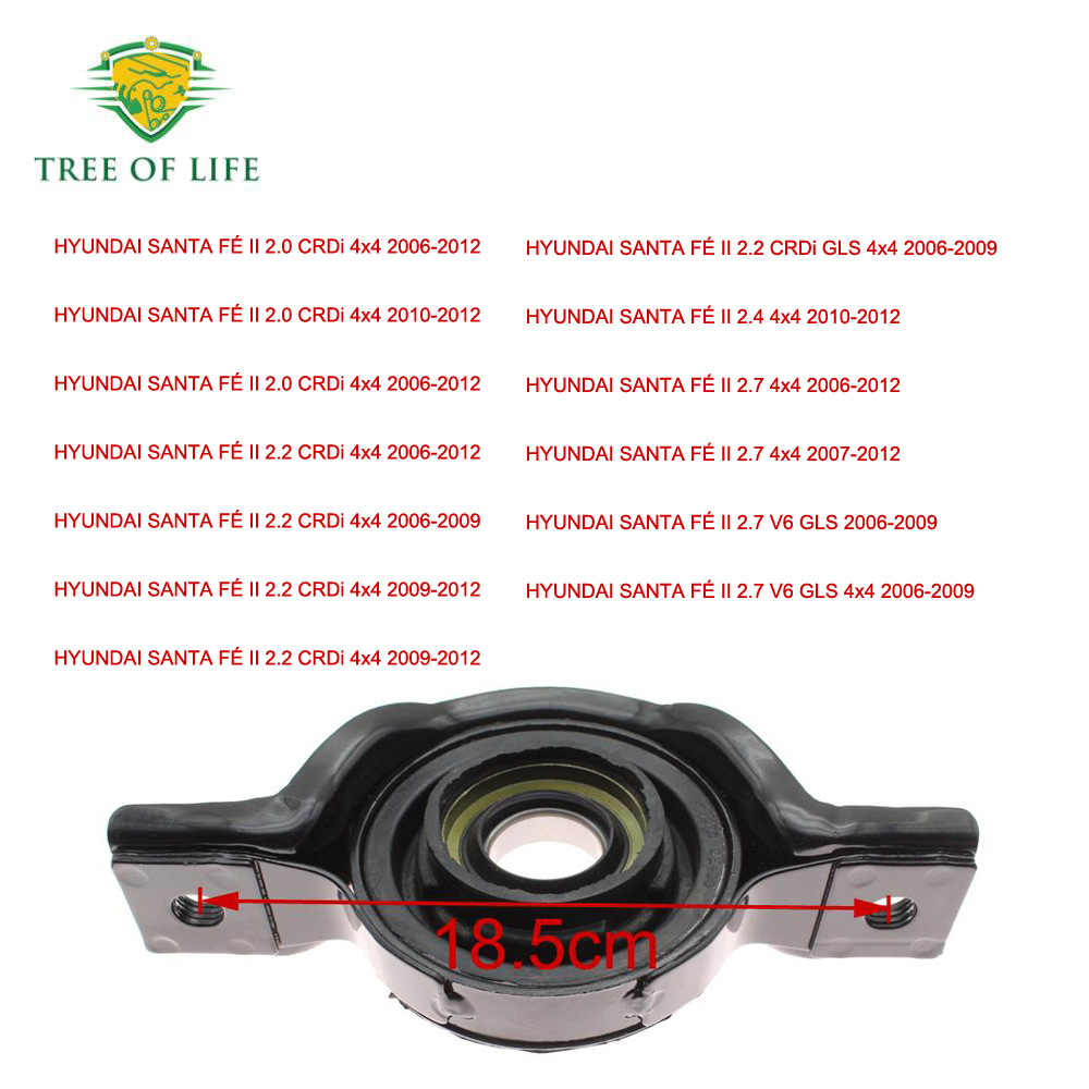 Soporte Central de Eje Cardán 49575-2B000 para Hyundai Santa Fe